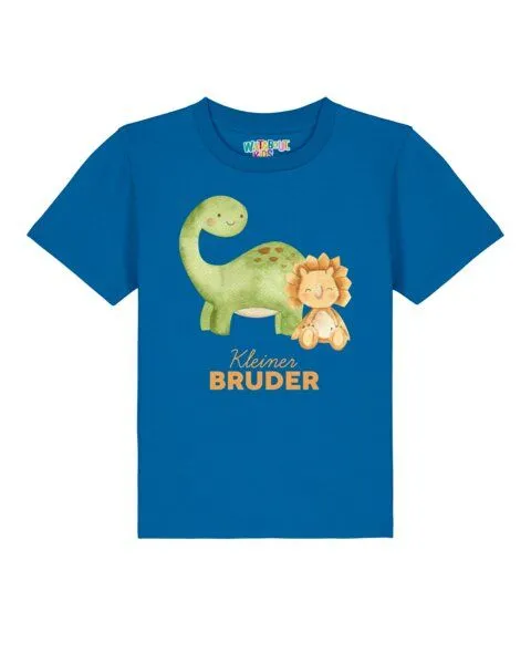 watabout.kids watabout.kids T-Shirt Kinder Dinosaurier 06 Kleiner Bruder, Royal blue, – Produktbild 1 von 2