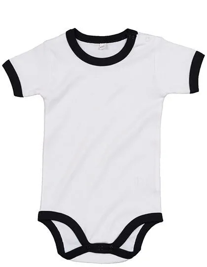 Babybugz Babybugz Baby Strampler Bodysuit Kurzarm, White/black, – Produktbild 2 von 3