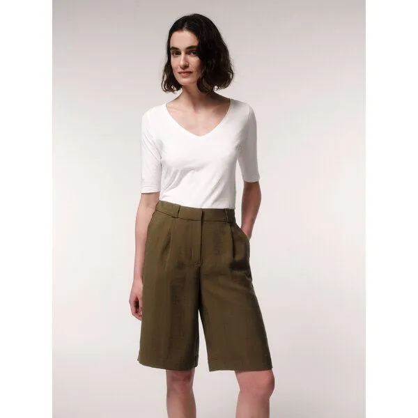 LANIUS LANIUS Bermuda aus TENCEL mit recyceltem Polyester, Agave, – Produktbild 2 von 3