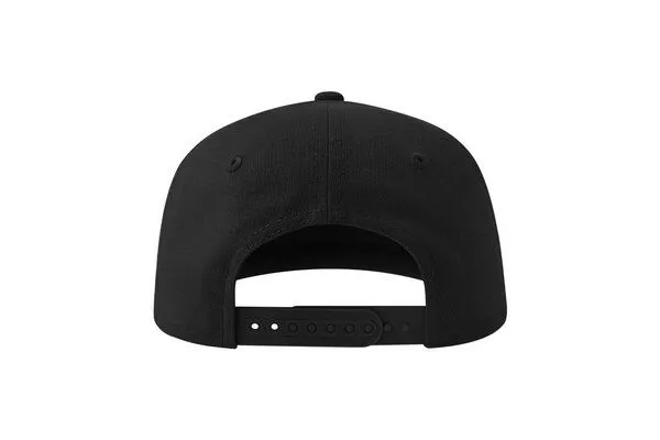 Atlantis Headwear Atlantis Headwear Old-School-Kappe aus einer Mischung aus recyceltem und Bio-Baumwoll, Schwarz, – Produktbild 4 von 4