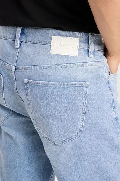 DAWN Herren Jeans RISE Relaxed Tapered DAWN Bio-Baumwolle, Bright blue, – Produktbild 6 von 6