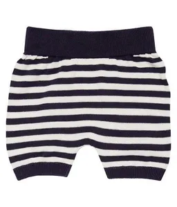 Sense Organics sense-organics Baby Shorts *Lu Streifen gelb/weiss o. navy/weiss* Strick GOTS Sense Organics – Produktbild 1 von 1