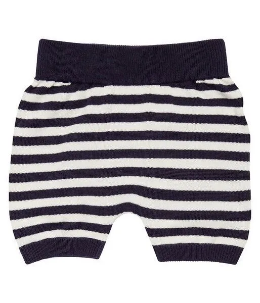Sense Organics sense-organics Baby Shorts *Lu Streifen gelb/weiss o. navy/weiss* Strick GOTS Sense Organics, Navy/weiss, – Produktbild 1 von 1