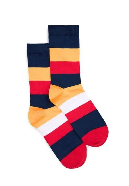 Natural Vibes Natural Vibes Bunte Socken Bio GOTS | Herren Damen Socken | Stripes, Sunset, – Produktbild 2 von 3
