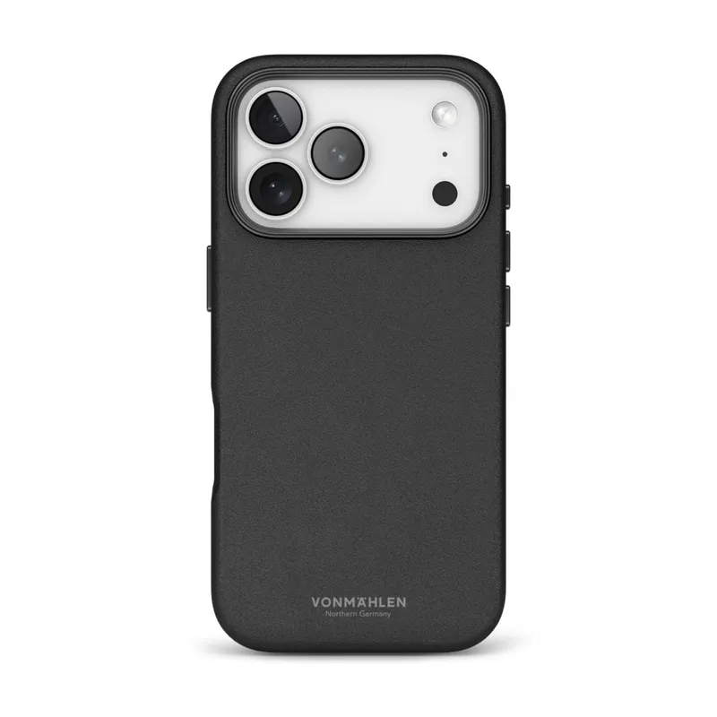 VONMÄHLEN Vonmählen Vegan Leder Case für iPhone 17 Pro Schwarz iPhone 17 Pro Lederimitat – Produktbild 1 von 1