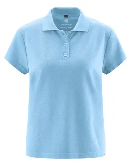 HempAge Hempage Damen vegan Polohemd Gletscherblau – Produktbild 1 von 1