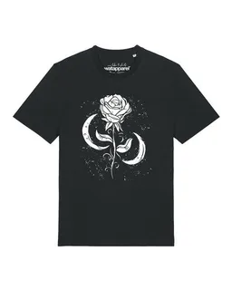 watapparel watapparel T-Shirt Unisex Rose und Mond – Produktbild 1 von 1