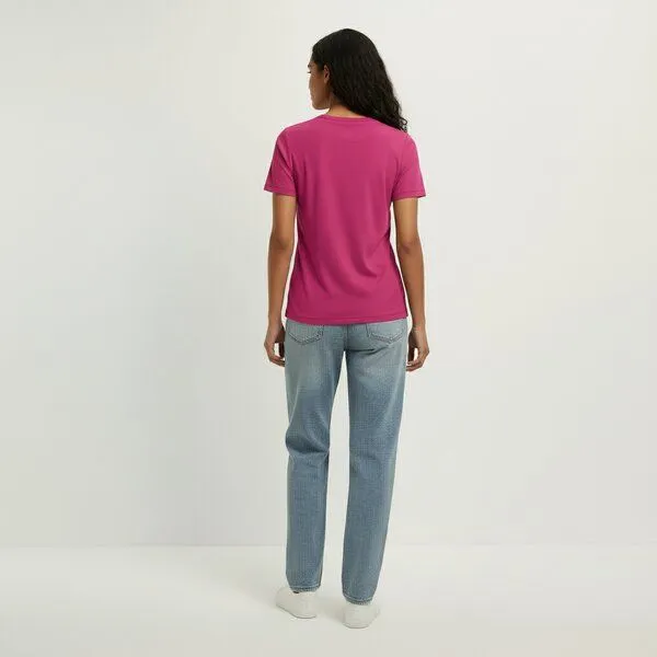 YTWOO YTWOO Regular Damen T-Shirt Light, Fuchsia, – Produktbild 2 von 3