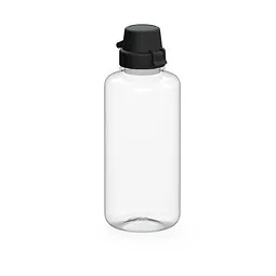 elasto elasto Trinkflasche School, 1 l, RENEW, Schwarz / transparent, – Produktbild 1 von 1