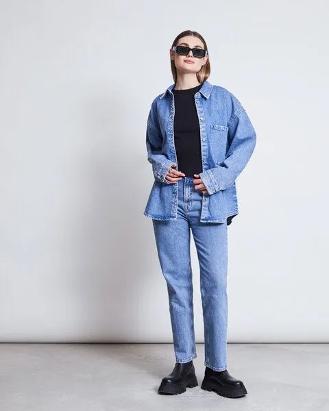JAN N JUNE JAN N JUNE Jeans Oberteil SOLACE, Hellblau, – Produktbild 1 von 3
