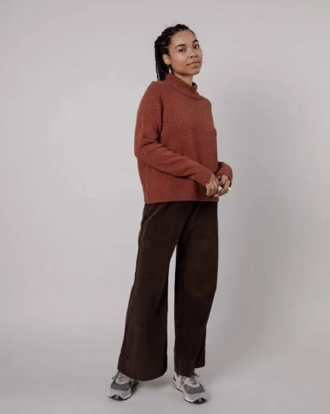 Brava Fabrics Brava Fabrics Perkins Wool Cropped Sweater Spice – Produktbild 1 von 4