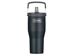 Thermos Thermos Isolier-Trinkbecher "REFRESHING", mit Flip-Straw-System, 850 ml, black mat – Produktbild 1 von 1