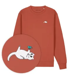LIGARTI Bestickter Pullover – Samantha die Katze – LIGARTI Tiermanufaktur – Produktbild 1 von 1