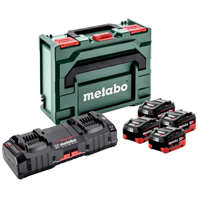 Metabo Metabo Basis Set 4 x LiHD 8.0 Ah + ASC 145 Duo + metaBOX 145 – Produktbild 1 von 1