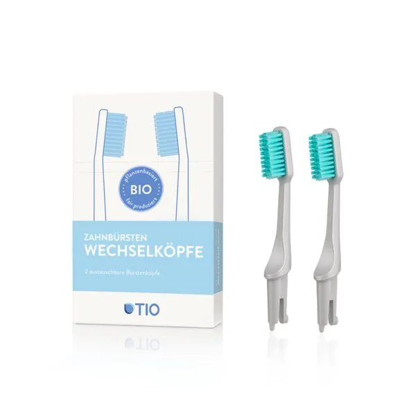 Tio Tio Zahnbürsten Wechselköpfe - 2er Pack - Soft, Kiesel, – Produktbild 1 von 1