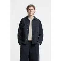 Kings Of Indigo Kings of Indigo Herren vegan Jacke Abi Stripe Schwarz Washed – Produktbild 1 von 1