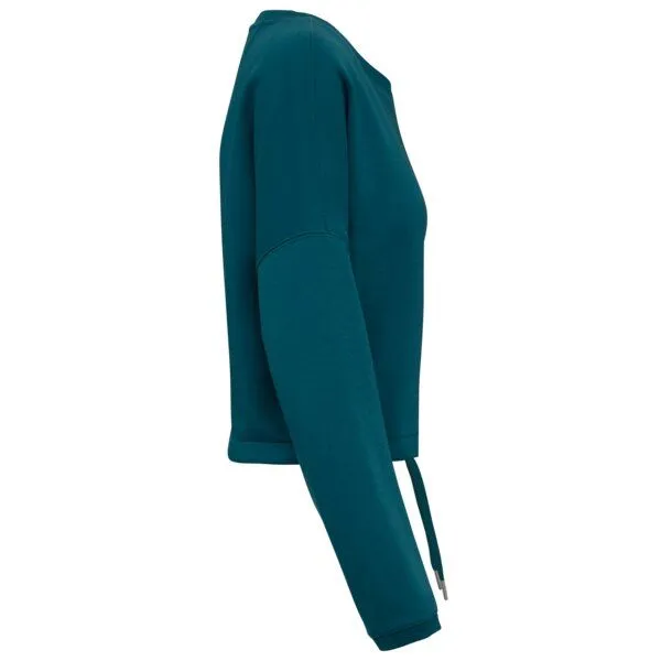 Greenspired Greenspired Umweltfreundliches cropped Oversize Damen Sweatshirt mit Rundhalsausschnitt 280g/m² XS- XL, Taubengrün, – Produktbild 2 von 2