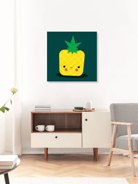 Photocircle Photocircle Poster / Leinwandbild - Kinderzimmerbild süße Ananas – Produktbild 2 von 4