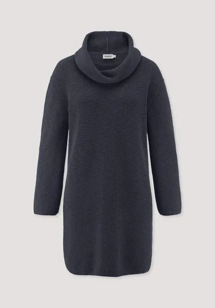 hessnatur hessnatur Strickkleid Relaxed aus reiner Bio-Baumwolle, Marine, – Produktbild 4 von 4