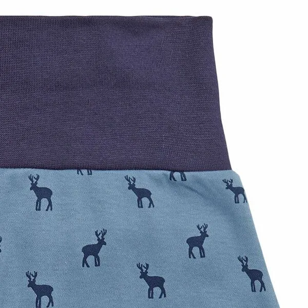 Sense Organics & friends in cooperation with GARY MASH Sense Organics & friends in cooperation with GARY MASH Baby Hose mit Hirsch Druck, Blau, – Produktbild 2 von 2