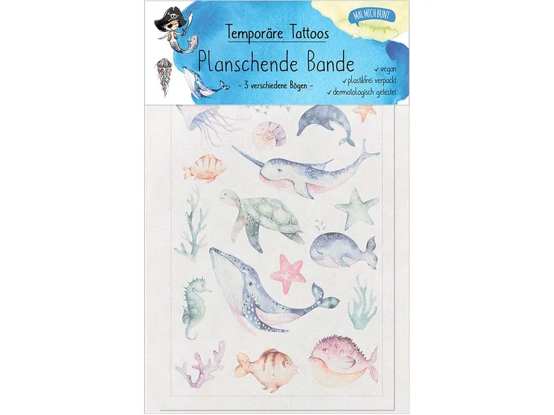 MAL MICH BUNT Mal Mich Bunt Kindertattoo-Set "Planschende Bande" – Produktbild 1 von 1