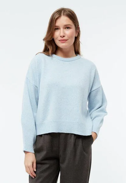Givn Berlin Givn Berlin Cropped Strickpullover GBJELLA aus recyceltem Wollgemisch, Light blue, – Produktbild 1 von 4