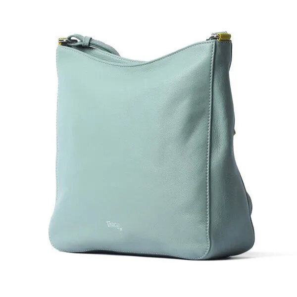 Vargu Vargu Leder-Umhängetasche Lunua 1, Mint green, – Produktbild 4 von 4