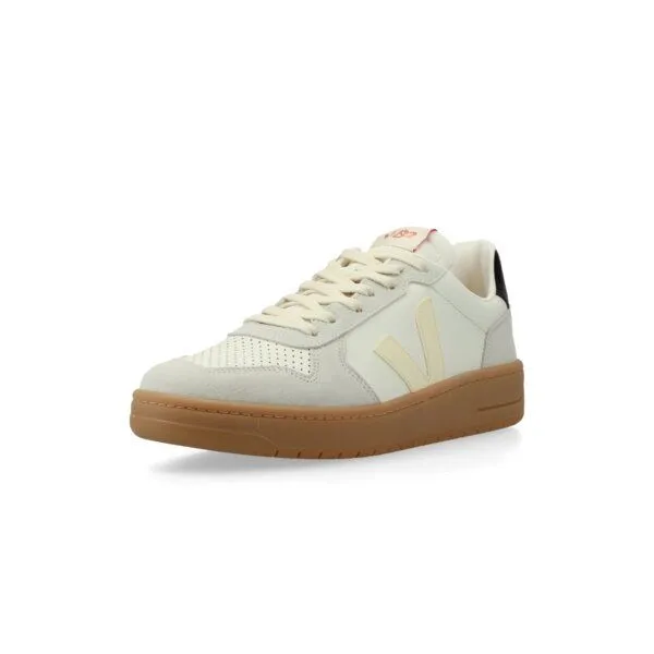 Veja Veja Sneaker Unisex - V-82 Grained Leather, Pure/calcaire/black(natur), – Produktbild 2 von 4