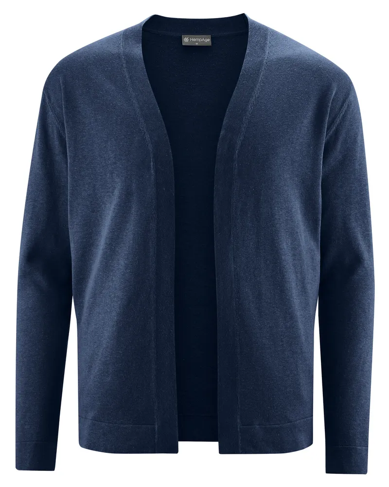 HempAge Hempage Herren vegan Jacke Timeless In Marineblau, Blau, – Produktbild 1 von 2