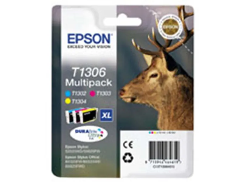 Epson Epson 3er Set Tintenpatronen T1306 cyan, magenta, gelb – Produktbild 2 von 3
