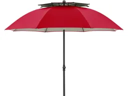 Doppler doppler Sonnenschirm "GS WINDPROFI NEO" mit Tragetasche Ø 200 cm, rot – Produktbild 1 von 1