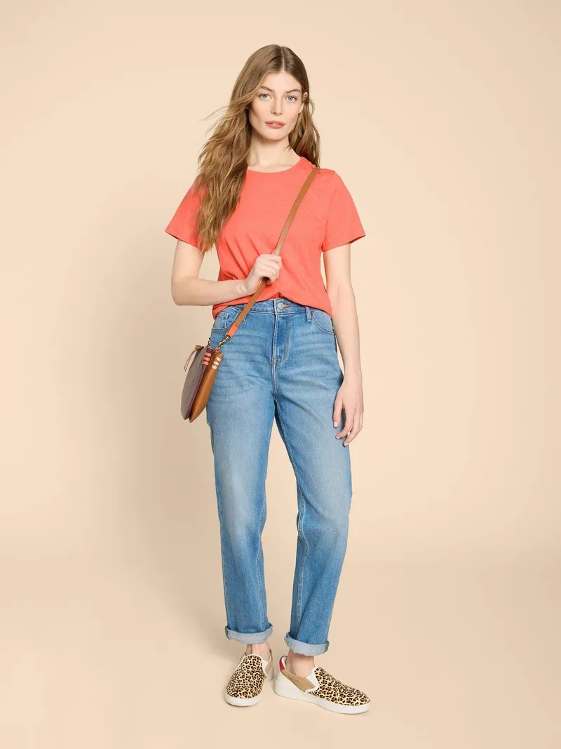 White Stuff Abbie T-Shirt - 38, Leuchtend orange, – Produktbild 2 von 4