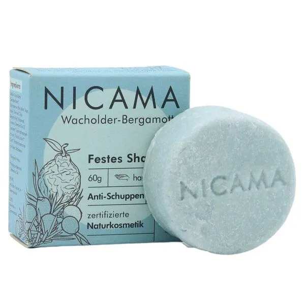 NICAMA NICAMA Festes Shampoo Wacholder-Bergamotte – Produktbild 1 von 3
