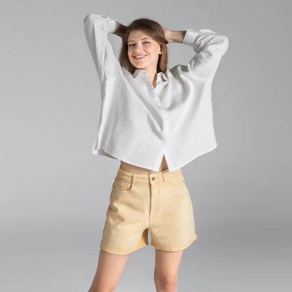 trueStory trueStory Jeans Shorts - BONTJE, Yellow (gelb), – Produktbild 1 von 4