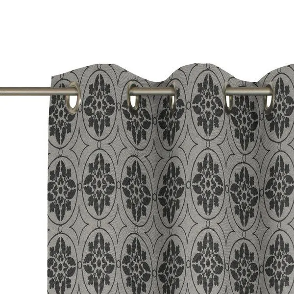Nature by Adam Nature by Adam Vorhang aus 100% Bio-Baumwolle - Made in Germany - Romantic Puligny, Schwarz, – Produktbild 1 von 7