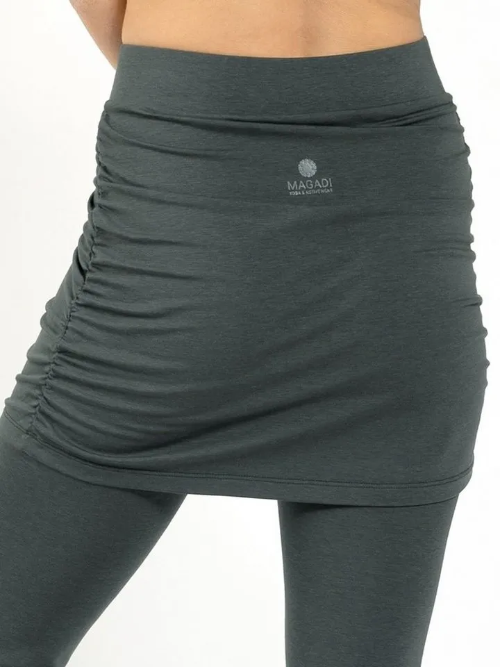 Magadi Magadi Leggings Lara mit Rock aus weichem Naturmaterial, Grün, – Produktbild 3 von 5