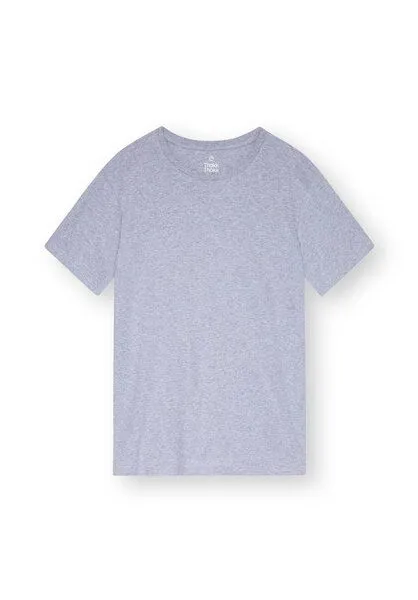 THOKKTHOKK ThokkThokk TT02 T-Shirt Herren (GOTS, vegan, Bio-Baumwolle), Grau (grey melange), – Produktbild 2 von 7