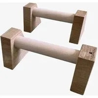 treeletic treeletic® Parallettes / Minibarren / Push Up Bars / Handgefertigte Liegestützgriffe aus Holz – Produktbild 1 von 1