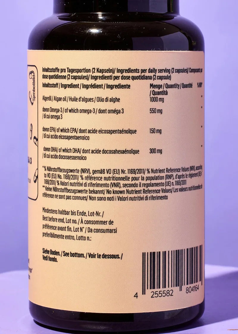 KoRo Vegane Omega 3 Kapseln 90 Stück – Produktbild 3 von 5