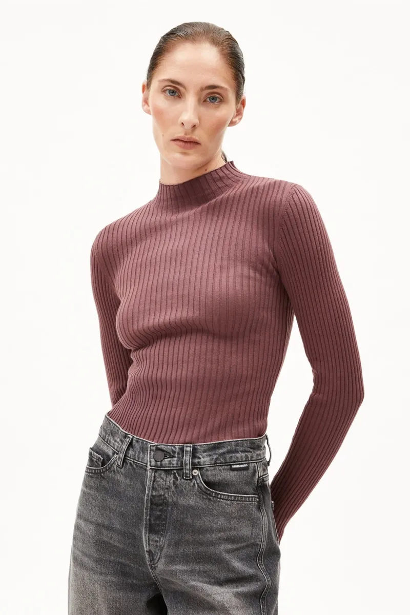 ARMEDANGELS ARMEDANGELS Damen vegan Oberteil Alaania Pink, Rosa, – Produktbild 2 von 2