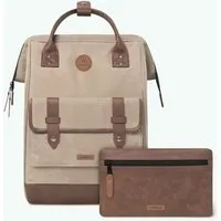 Cabaïa Cabaïa Rucksack Adventurer Medium aus veganem Leder - 25 Liter, Rabat (beige), – Produktbild 1 von 1