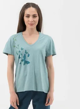 ORGANICATION ORGANICATION T-Shirt aus Bio-Baumwolle mit Schmetterling-Print – Produktbild 1 von 1