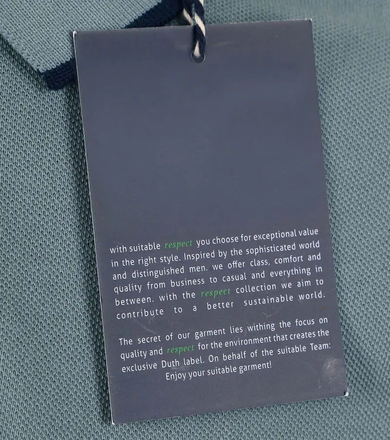 Suitable Suitable Respect Poloshirt Tip Ferry Steel Grün - Größe S, Grau, – Produktbild 5 von 5