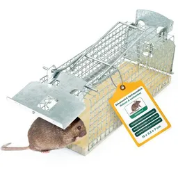 Silberkraft Silberkraft Lebendfalle für Mäuse aus Draht - Mäusefalle - tierfreundliche Alternative zu Schlagfallen und Giftköder – Produktbild 1 von 1