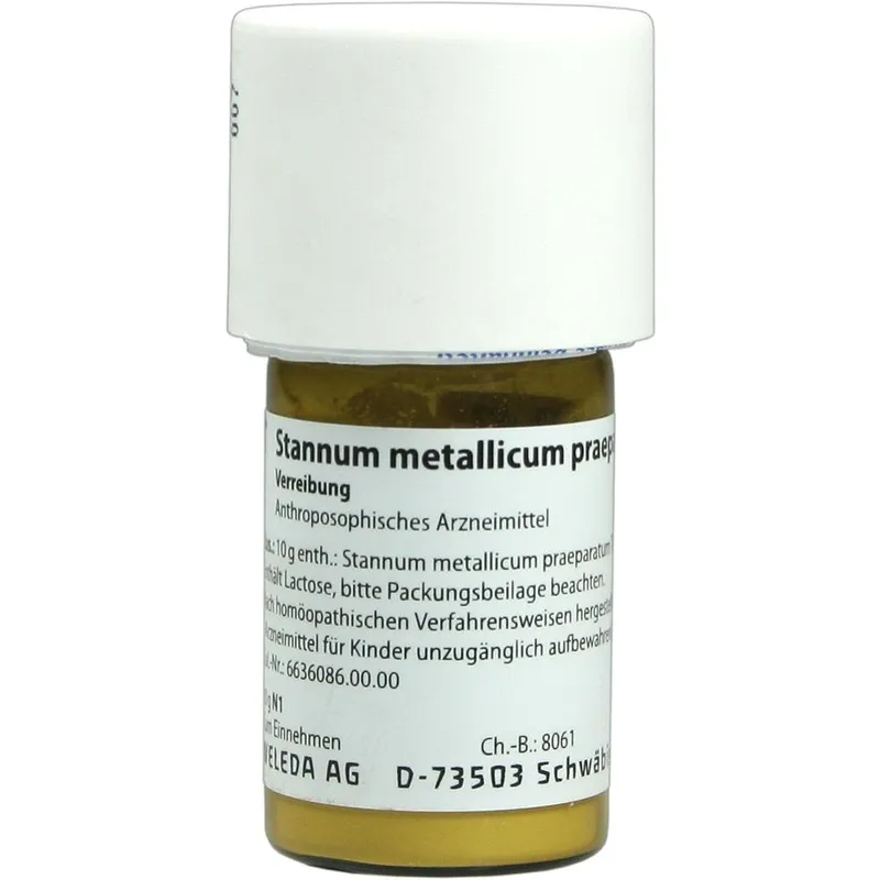Weleda WELEDA STANNUM METALLICUM praeparatum D 12 Trituration 20 g Trituration – Produktbild 1 von 1