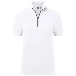 HAKRO HAKRO Zip-Shirt Piquè ECO #334 Gr. M weiß – Produktbild 1 von 1