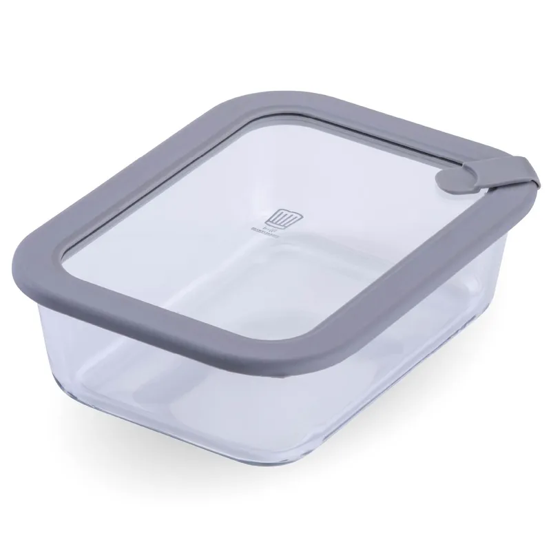 Chefkoch trifft Fackelmann Chefkoch trifft Fackelmann Vorratsdose Glas, eckig, 1050ml – Produktbild 1 von 3