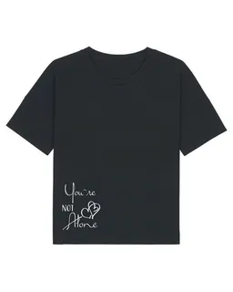 Human Family Human Family Kastenförmiges Bio Damen T-Shirt "Mood - You´re Not Alone" in 3 Farben – Produktbild 1 von 1