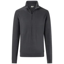 HAKRO HAKRO Zip-Longsleeve Piquè ECO #535 Gr. XL karbongrau – Produktbild 1 von 1