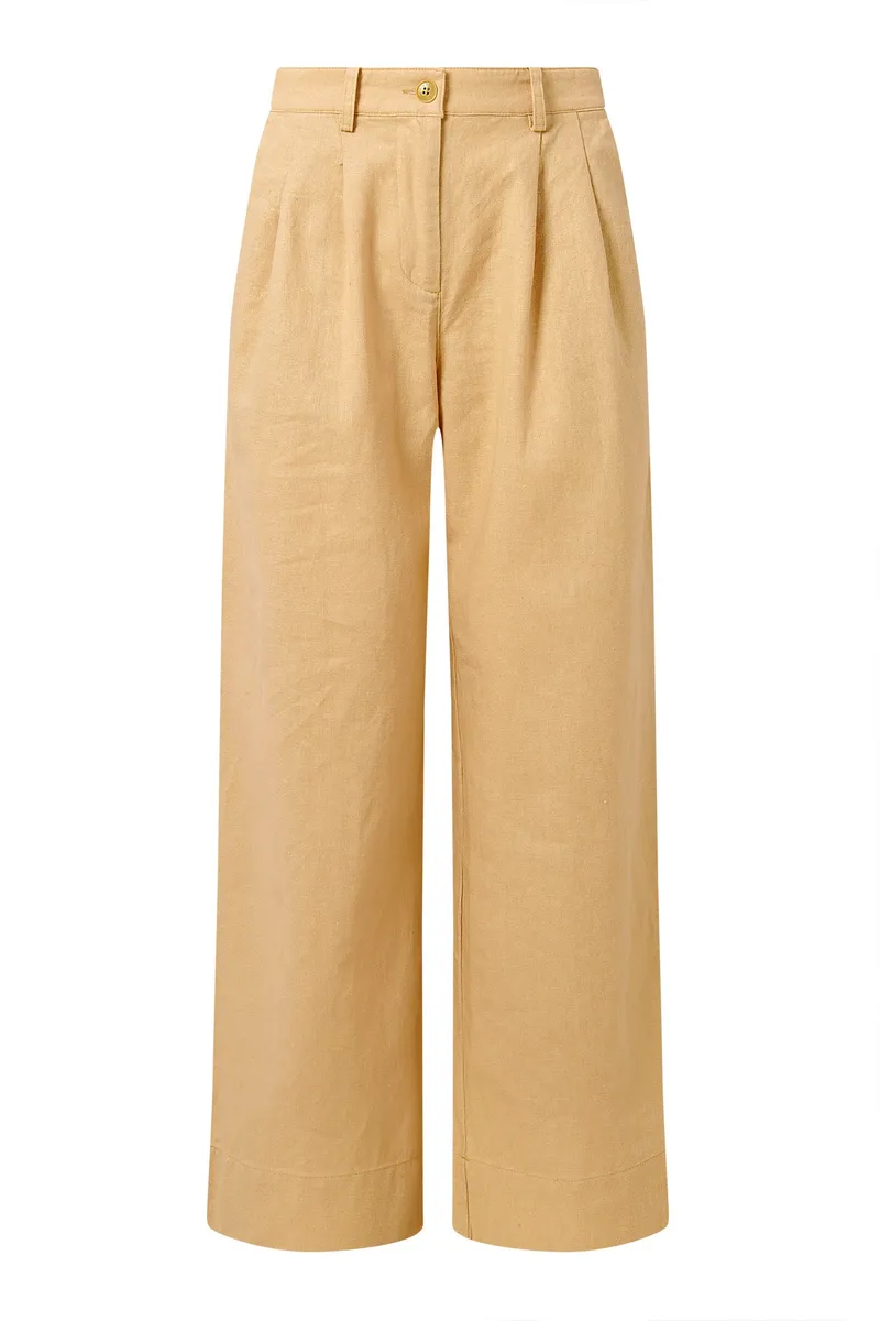 KOMODO KOMODO Damen vegan Hose Lion Blend Sand Beige, Beige, – Produktbild 1 von 2